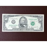 50 долларов США, 1993, (B) New York