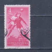 [301] Испанская Гвинея 1955. Спорт.Футбол. Гашеная марка.