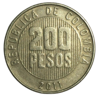 Колумбия 200 песо, 2011