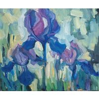 Синие ирисы