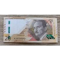 Werty71 Перу 20 солей 2019 год UNC банкнота