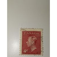 Канада 1949-1951. Король Георг VI - Надпись: POSTES POSTAGE