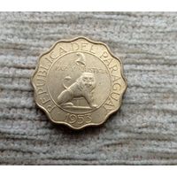 Werty71 Парагвай 50 сентимо 1953 Лев