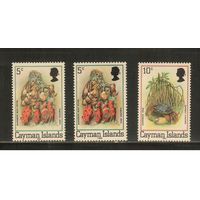 Кайманы-1986(Мих.457V А+С-458V) , **   ,  Морская  Фауна ,Раковины, Крабы