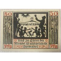 Нотгельд Наумбург 50 пфеннигов 1920 год. Веймарская республика
