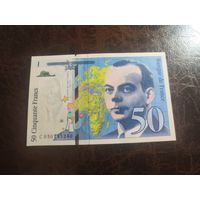 Франция 50 франков образца 1999 года UNC p157ad