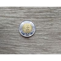 Werty71 Канада 2 доллара 2012 Война 1812 года 200 лет Корабль Фрегат Шеннон биметалл
