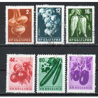 Сельскохозяйственные культуры Овощи Болгария 1958 год серия из 6 марок