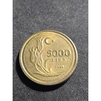 Турция 5000 лир 1995