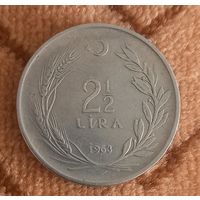 Турция, 2,5 лиры 1963 г