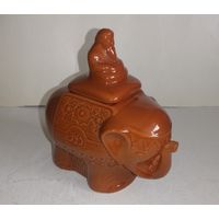Ёмкость для чая, слон, керамика, СССР