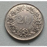 Швейцария 20 раппенов, 1975  1-1-45