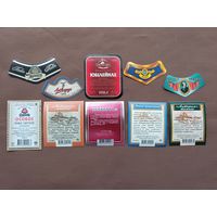 10 белорусских пивных кольереток и контр-этикеток одним лотом всего за 1 р., ю-907-7 (3860)