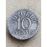 Распродажа - 10 пфеннигов 1917-1922гг.,НОТГЕЛЬД,Город Кройцнах,Германия