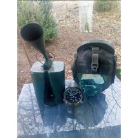 Военная авиация: писсуар, меховой шлемофон, часы АЧС-1М