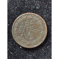 1/6 скиллинга швеция 1835