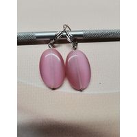 Серьги кошачий глаз