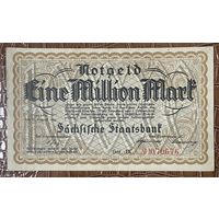 Банкнота 1 миллион марок 1923 год. Дрезден. Веймарская республика
