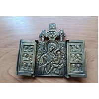Складень  Богоматерь не с младенцем.Размер 12х10см. послевоенная. торг
