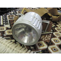 Советский налобный фонарик, фонарь Турист.