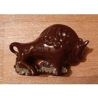 Фигурка зубр, керамика , винтаж  БССР.