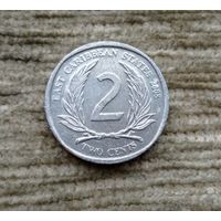 Werty71 Карибские острова 2 цента 2008 Елизавета 2  Карибы