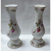 Подсвечники фарфоровые 70-е годы Польша. Высота 19 см. - 2 шт.