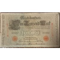 Банкнота 1000 марок 1910 год. Германская империя