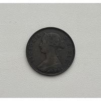 НЬЮФАУНДЛЕНД  1 цент 1865 г.