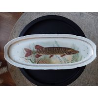 Блюдо тарелка для рыбы огромная 55 см. из сервиза Лимож Limoges Франция