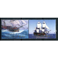 Австралия - 1995г. - корабли - 2 марки - сцепка - полная серия, MNH [Mi 1458-1459]. #3-WB-Z-1-27