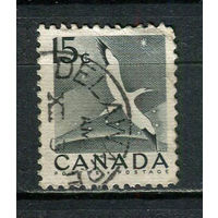 Канада - 1953/1954 - Северная олуша 15С - [Mi.288A] - 1 марка. Гашеная.  (Лот 12HL)-T2P1