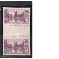 США-1935, (Скотт.770а),  **,   Национальные парки, БЗЦ