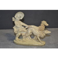 Статуэтка Девочка с борзыми