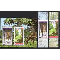 Болгария 2011 Европа СЕРТ Фауна косуля птица вальдшнеп 2 марки+блок (4989)