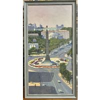 Варламов В.М;(1936-1996г.г.)100/50см."Минск-город-герой". Холст, масло. Размер 100х50 см.