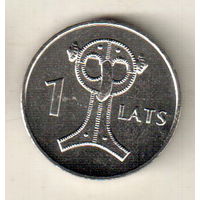 Латвия 1 лат 2007 Сова