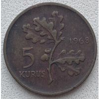 Турция 5 курушей 1968 г.