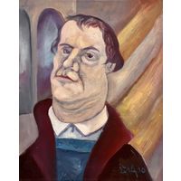 Акулов В.И "Мартин Лютер", 2010г. Холст, масло. Размер 40,5х50,5 см.