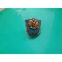 Значок 50 лет Авиационная безопасность. Латунь. Зажим.