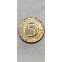 Словения 5 толар 1998
