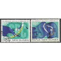 Папуа Новая-Гвинея. 25 лет Южно-Тихоокеанской комиссии. 1972г. Mi#217-18. Серия.