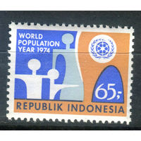 Индонезия - 1974г. - Мировой демографический год - 1 марка - полная серия, MNH [Mi 786]. #4-W1-Z-1-16