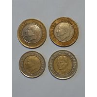 Монеты Турции, 4 штуки одним лотом. Без минимальной цены.