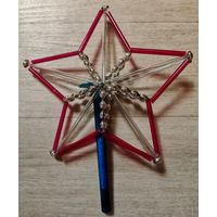 Елочная игрушка звезда в реставрацию БОЛЬШАЯ 30*40
