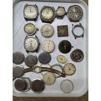 Часы механизмы в ремонт .цена за все.