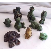 Статуэтка Лягушка Миниатюра 9 шт одним лотом