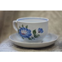 Шикарная чайная пара Минский Фарфоровый Ручная РОСПИСЬ