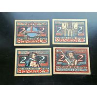 Германия-нотгельд  MUNSTER 2 МАРКИ 1921