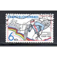 Чемпионат мира по велокроссу Чехословакия 1987 год серия из 1 марки